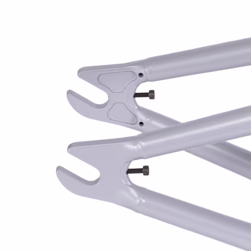 7.5mm thick beefy dropouts designed to work flawlessly with pegs and hub guards. Includes an integrated chain tensioner bolt to help you dial in your backend with ease.